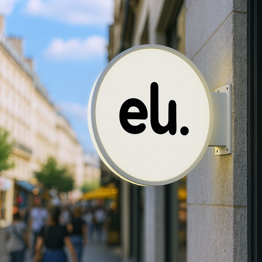 Enseigne Drapeau Lumineuse Ronde Enseigneup