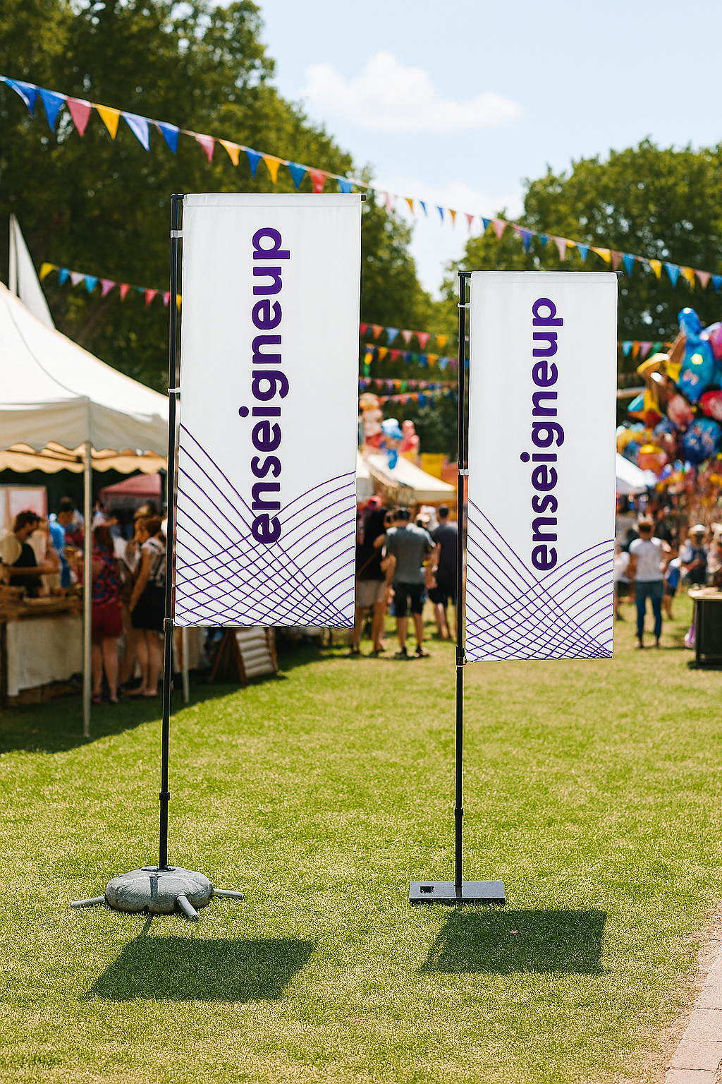 Drapeaux-publicitaires-et-bannières Enseigneup