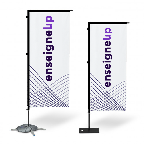 Drapeaux Publicitaires Rectangulaire Enseigneup