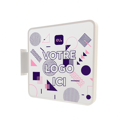 Enseigne Drapeau Coins Arrondis Enseigneup