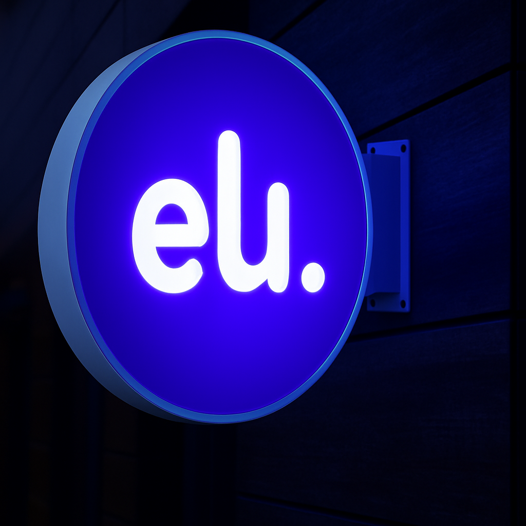 Enseigne Drapeau Lumineuse Ronde Enseigneup