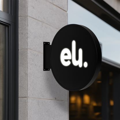 Enseigne Drapeau Lumineuse Ronde Enseigneup