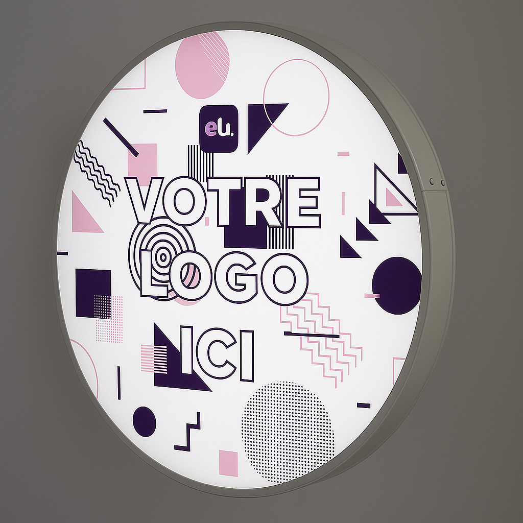 Enseigne Ronde une face Enseigneup