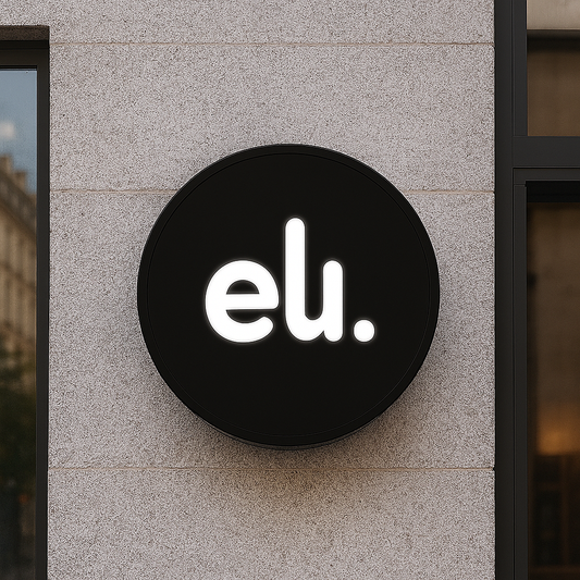 Enseigne Ronde une face Enseigneup